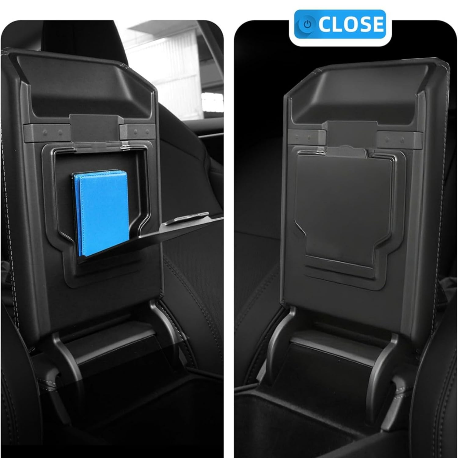 2026 Model Y Juniper Accessories 5PCS NEW Center Console Organizer Tray for Tesla 2025-2026 Model Y Juniper Storage Tray [Silent Lining,Smooth Sliding] Armrest Hidden Box Cup Holder Camera Cover