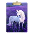 thumbnail image 6 of ALAZA Plastic Clipboard A4 Letter Size Decorative Clipboards for Students Women Men 9" x 12.5" Unicorn in Lavender, 6 of 6