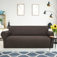 thumbnail image 1 of PiccoCasa Stretch Sofa Slipcover Washable Furniture Covers for Dogs Chocolate Large, 1 of 7
