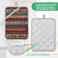 thumbnail image 6 of Yayeee Pot Holders Kitchen Heat Resistant with Pockets 7"x9.8" Cotton Oven Cooking Hot Pads, Tribal Geometric, 6 of 7