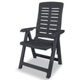 thumbnail image 2 of vidaXL Chaises de Jardin Inclinables 2 Pcs Plastique Anthracite, 2 of 5