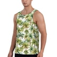 thumbnail image 2 of Daiia Green Hawaii Palms Printed Men's Quick Dry Fit Muscle Tank Top Slim-Fit Tank Workout Tank Top Lightweight Sports Tank Top-X-Large, 2 of 7