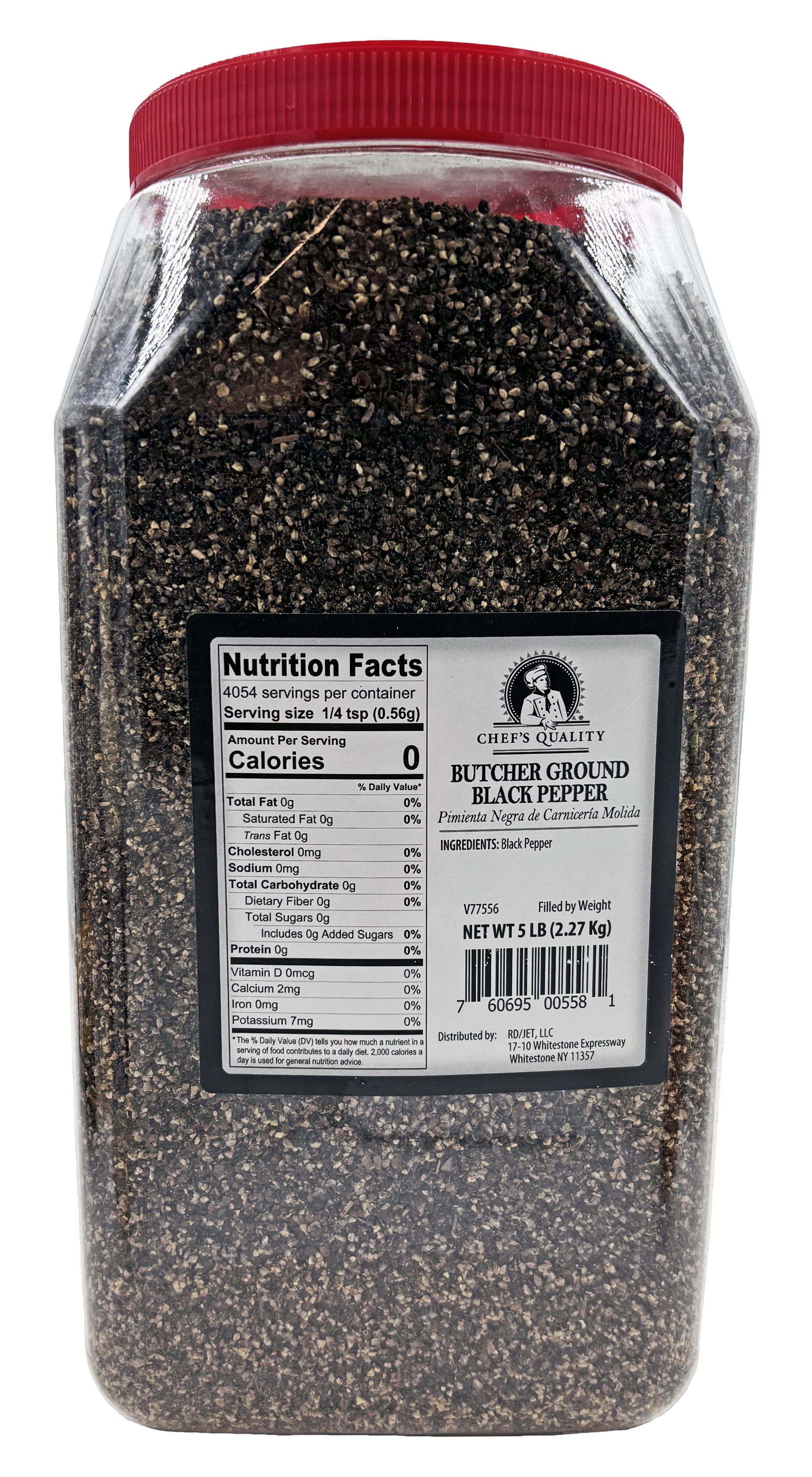 Chef's Quality Ground Butcher Style Black Pepper 5lb