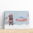thumbnail image 3 of Hello Winter Cane Corso Smiling in Red Scarf Hat Welcome Christmas Horizontal Matte Canvas Poster Italian Mastiff Dog Lover Gifts Idea Wall Art Home Decor - 00017, 3 of 5