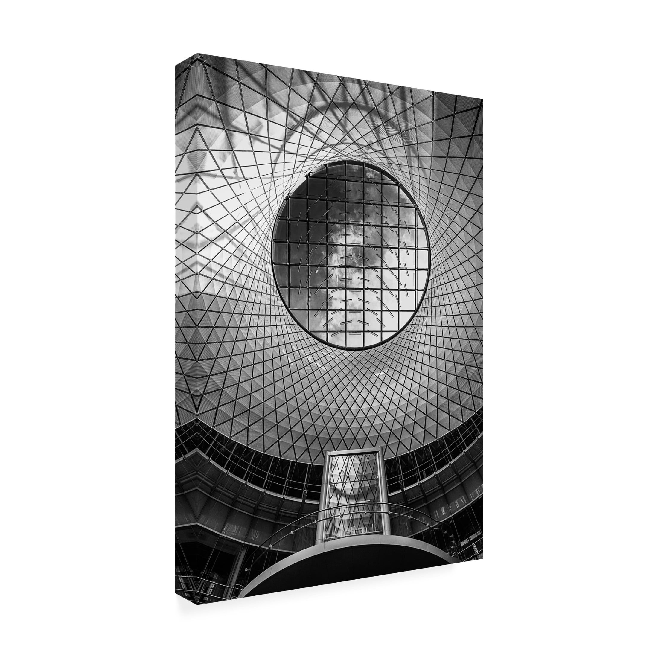 Canvas Wall Art - Alessio Forlano 'Fulton Center 01' Wall Art for Living Room, Bedroom, or Office Décor by Trademark Fine Art - 30 x 47 Inches