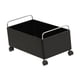 thumbnail image 5 of Carro Móvil Organizador con Ruedas para Almacenamiento Estante Multifuncional Bajo Escritorio para Libros Y Bolsas Fabricación Sólida en Acero Y Mader Negro L, 5 of 8