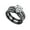 Black, variant on Women's Wedding Ring Sets Black Gold Plated 1.5CT AAA CZ Ring for Women