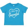 thumbnail image 3 of Inktastic I Love My Grandpa in White Chalk Heart Boys or Girls Baby T-Shirt, 3 of 5
