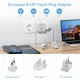 thumbnail image 5 of Adaptador de Viaje TESSAN Europeo Blanco con 3 Salidas CA y 3 Puertos USB para Europa, 5 of 6