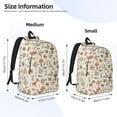 thumbnail image 3 of Naloa Forest Mushrooms Insects Canvas Backpack for Men Women Rucksack Casual Travel Daypack College Tote Satchel Bookbag for Teens-Medium, 3 of 7
