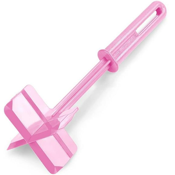 Zulay Kitchen Meat Chopper - Ground Meat Chopper And Meat Masher Ground Beef (Pink)