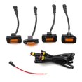 thumbnail image 5 of 4 PCS Front Grille LED Grille Lights With add a Fuse Replacement for Tacoma TRD PRO 2020-2021 Black Shell Amber Yellow Light/Black Shell white Light, 5 of 5