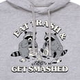 thumbnail image 3 of Instant Message - Eat Trash Get Smashed - Men's Pullover Hooded Fleece Sweatshirt, 3 of 6