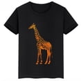 thumbnail image 3 of Ropa infantil con estampado de jirafa, camiseta de algodón de manga corta con dibujos animados para niños y niñas, camisetas deportivas de verano, 3 of 5