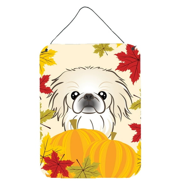 Carolines Treasures BB2027DS1216 Pekingese Thanksgiving Wall or Door Hanging Prints