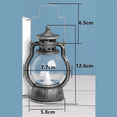 thumbnail image 4 of 12 Pcs Mini Lantern Decorative with LED Candle Vintage Lantern Hanging Candle Lanterns Battery Operated Lantern Black,12 x Mini Lantern Decorative,Black, 4 of 9