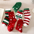 thumbnail image 2 of FNNMNNR Christmas Mid Tube Socks High Elasticity Xmas Socks Unisex Cartoon Elk Socks, 2 of 5