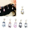 thumbnail image 2 of 6Pcs Cats Stitching Marker Charm Metal Stitching Marker Charm with Lobster Clasps for Knitting Weaving Jewelry, 2 of 7