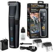 Vacutrim Deluxe Vacuum Hair Trimmer Clipper Titanium Blade Cordless Hair Trimmer LED Display As Seen On TV
