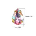 thumbnail image 2 of 20Pack Teardrop Sew on Rhinestone - 10x7mm Glass Teardrop Crystal Rhinestones in Gold Prong Setting (AB Color), 2 of 6