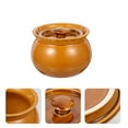 thumbnail image 1 of Phenofice 500ml Clay Soup Pot With Lid, Brown Ceramic Stew Jar For Home And Commercial Use, 1 of 8