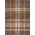 thumbnail image 2 of HomeRoots 596321 3 x 5 ft. Chocolate, Copper & Gold Plaid Washable Indoor & Outdoor Rectangle Area Rug, 2 of 5