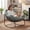 Hunter Green, variant on Oversized Outdoor Papasan Rocking Chair with Soft Cushion, Comfy Patio Egg Chair, Wicker Lounge Rocker for Balcony/Porch/Garden, Reinforced All Weather Rattan Frame, 330 lbs Support, Beige