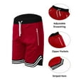 thumbnail image 6 of Hanerdun Men Gym Shorts Male Breathable Sports Pants Pockets Pant Red XL, 6 of 6