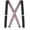 Black-argyle, variant on Suspenders for Men - 48" Elastic Adjustable Straps 1 1/4" - X Back