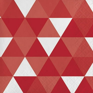 Classic Red Fractal Napkins, 16 pk