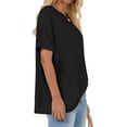 thumbnail image 4 of Sundazz Oversized Tshirts for Women Crew Neck Short Sleeve Tops Summer Casual Basic Tees, S-2XL, 4 of 8