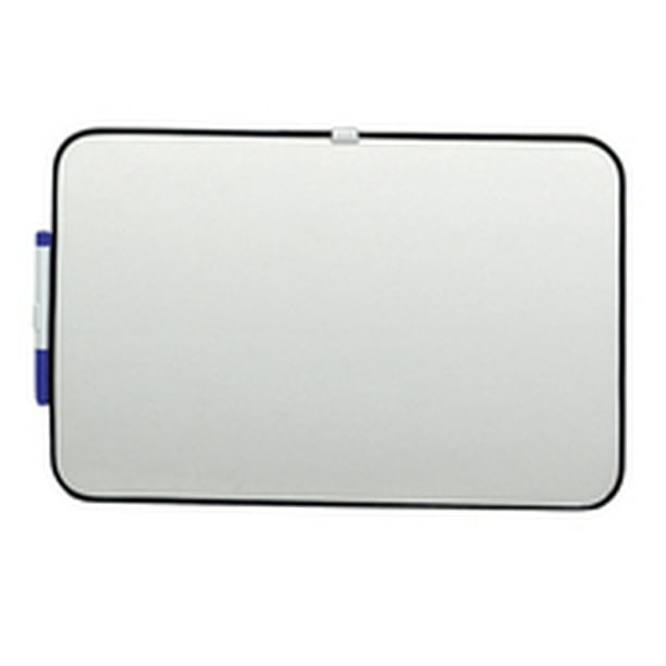 School Smart Dry Erase Board, Black Frame, Horizontal and Vertical Mount, Multiple Sizes