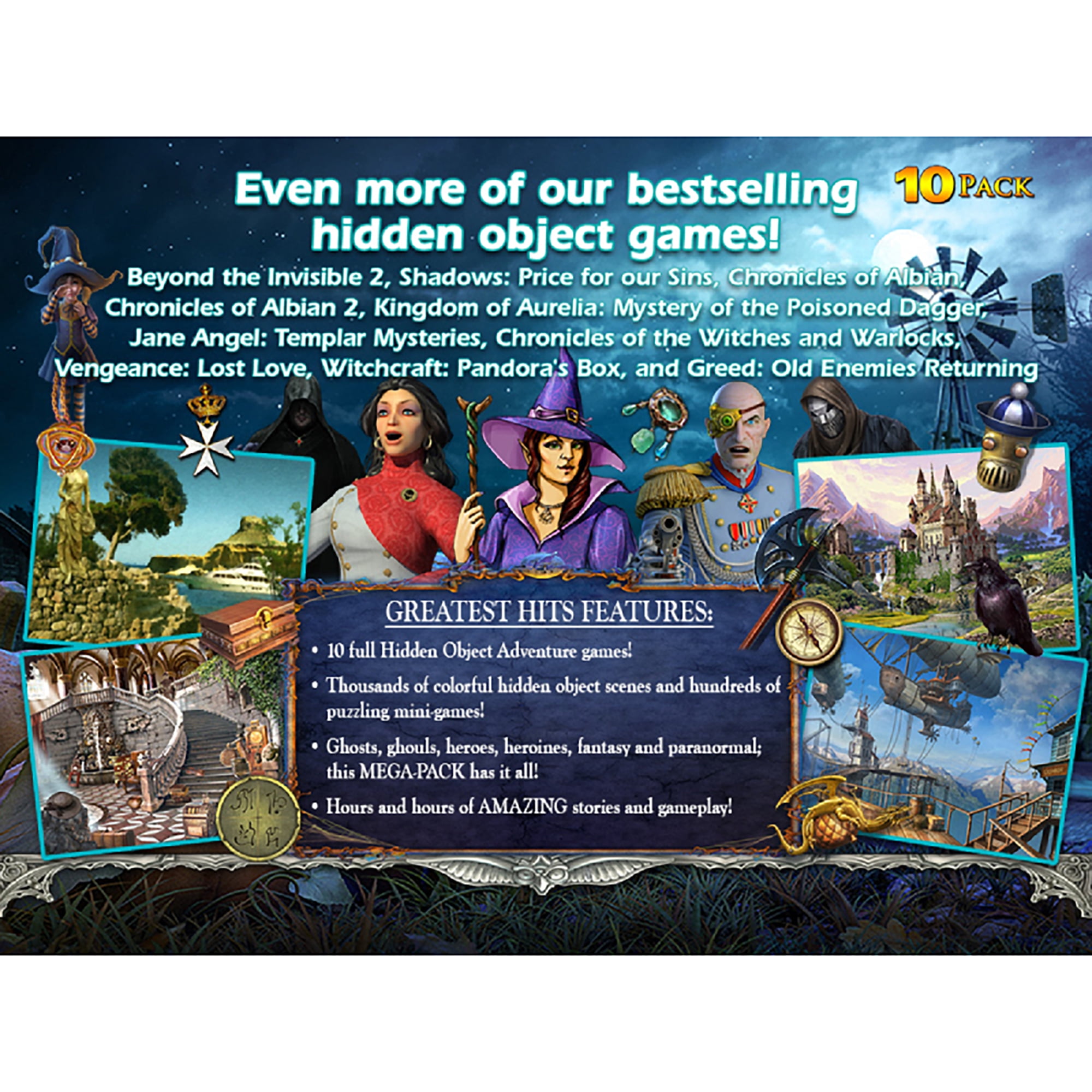 Amazing Hidden Object Games: Greatest Hits - 10 Pack, Legacy Games, PC, LGY-L3179-ESD