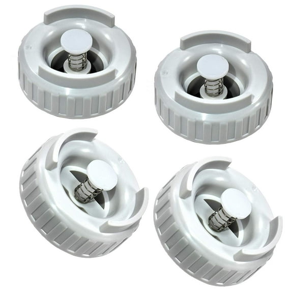 HQRP 4-pack Bottle Cap Valve Assembly for Emerson MoistAir / Kenmore Humidifiers, Essick Air 509229-1 822419-2 Replacement