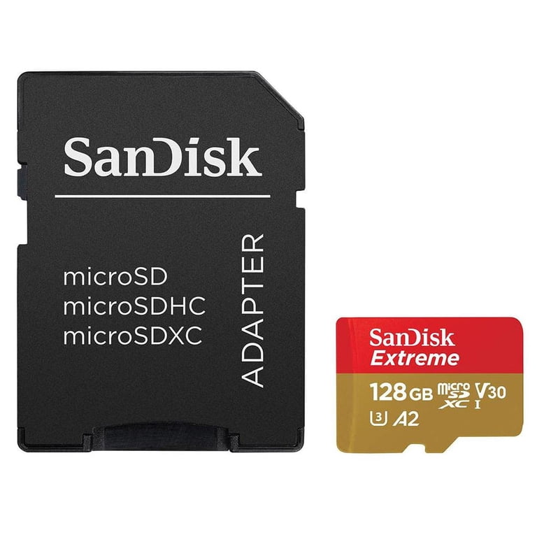SanDisk Extreme 128GB microSDXC Card - High-Speed, 4K UHD, A2