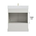 thumbnail image 4 of Deluxe Living 30" Bathroom Vanity with Marble Top, Fully-Assembled vanity with Ceramic Sink,Solid Wood Frame,Greige White, 4 of 9