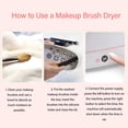thumbnail image 6 of YAHHU Automatic Makeup Brush Dryer Machine, Electric Cosmetic Cleaning & Fast Drying Tool, 12 Holes USB Powered System for Home and Beauty Salon Professionals (7.48 x 5.51 inches / 19 x 14 cm), 6 of 10