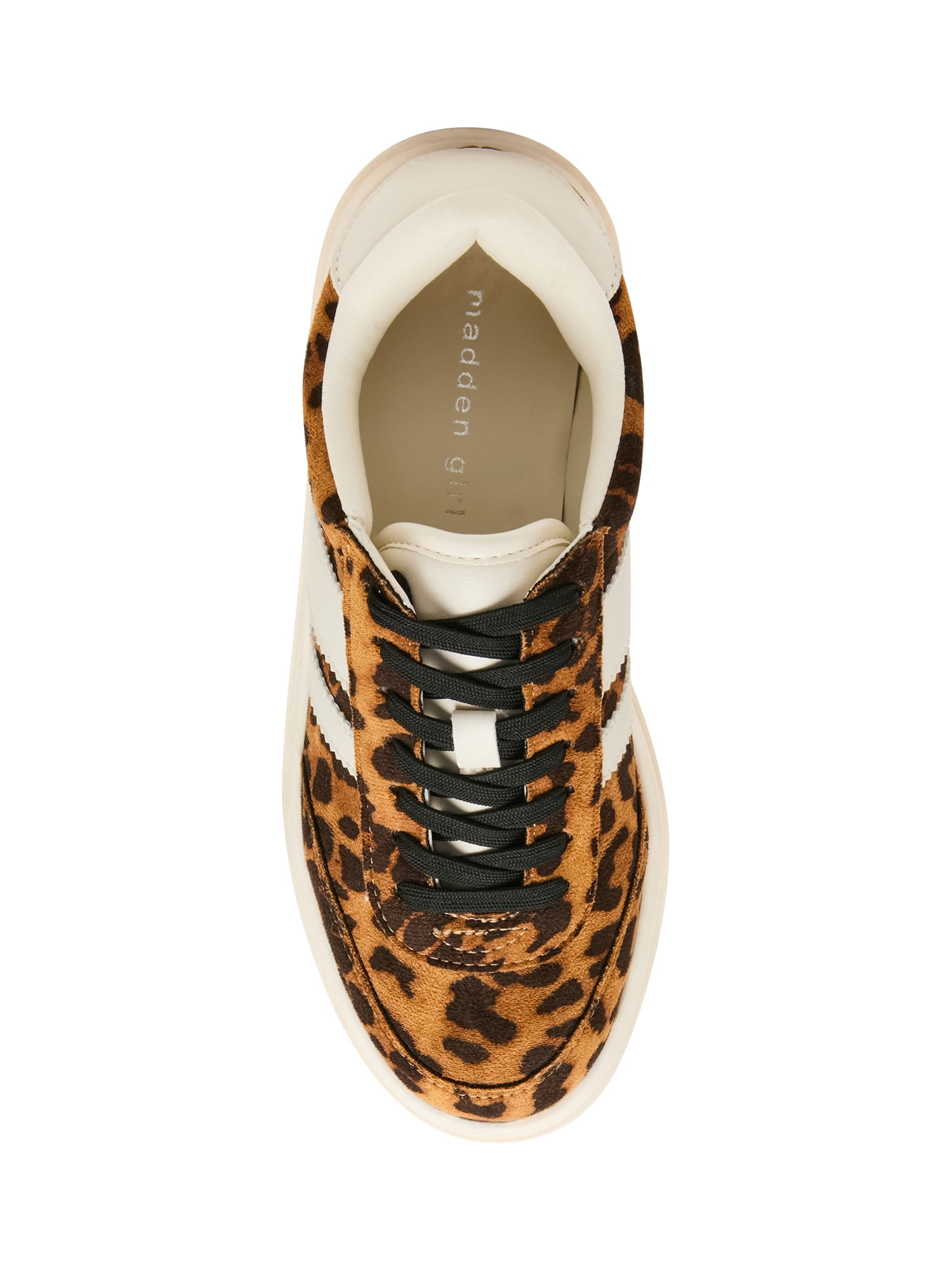 Madden Girl Women's Navida Lace-up Platform Sneaker with Stripes