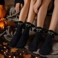 thumbnail image 6 of Ouuluon Fun Halloween Ghost Devil Socks, 11 inch Cotton-Lined Magnetic Pull-on Mid-Calf Socks for Parties, 6 of 7