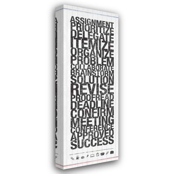 Kristin Emery 16x40 Gallery Wrapped Canvas Wall Art Titled - Brain Storm 1