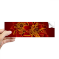 thumbnail image 1 of Autocollant Pare-Chocs Rectangulaire Fleur de Lotus Rouge Fleur de Lotus Autocollant de Fenêtre pour Carnet, 1 of 1