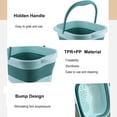 thumbnail image 3 of Leemeimei Baño de pies 15L (4 GL) Bañera plegable para pies con asa, masajeador de baño de spa para pies remojo de pies secos y agrietados, cubo de plástico para pies, 3 of 5