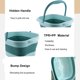 thumbnail image 3 of Leemeimei Baño de pies 15L (4 GL) Bañera plegable para pies con asa, masajeador de baño de spa para pies remojo de pies secos y agrietados, cubo de plástico para pies, 3 of 5