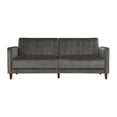 thumbnail image 5 of DHP Pin Tufted Transitional Futon, Gray Velvet, 5 of 10