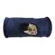 thumbnail image 1 of Los juguetes para gatos se pueden almacenar túneles plegables para gatos de gamuza, túneles para gatos de diferentes colores, azul marino, 1 of 5