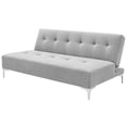 thumbnail image 2 of Sofá Cama Reclinable El Bazar Store Vegas Lino Plata Futon 3 Posiciones EL BAZAR STORE Moderno abotonado, 2 of 6
