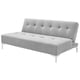 thumbnail image 2 of Sofá Cama Reclinable El Bazar Store Vegas Lino Plata Futon 3 Posiciones EL BAZAR STORE Moderno abotonado, 2 of 6