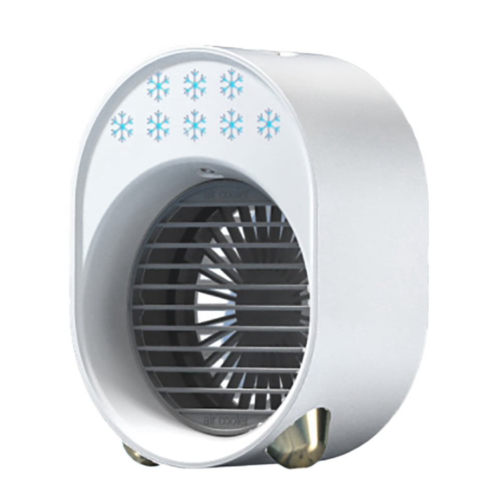 Air Conditioner Rechargeable Desk Fan Humidifier White -