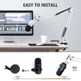 thumbnail image 2 of Soporte de micrófono Boom Arm para HyperX SoloCast White de SUNMON, 2 of 7