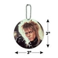thumbnail image 6 of Labyrinth Goblin King Crystal Ball David Bowie Jareth Round Luggage ID Tag Card Suitcase Carry-On, 6 of 8